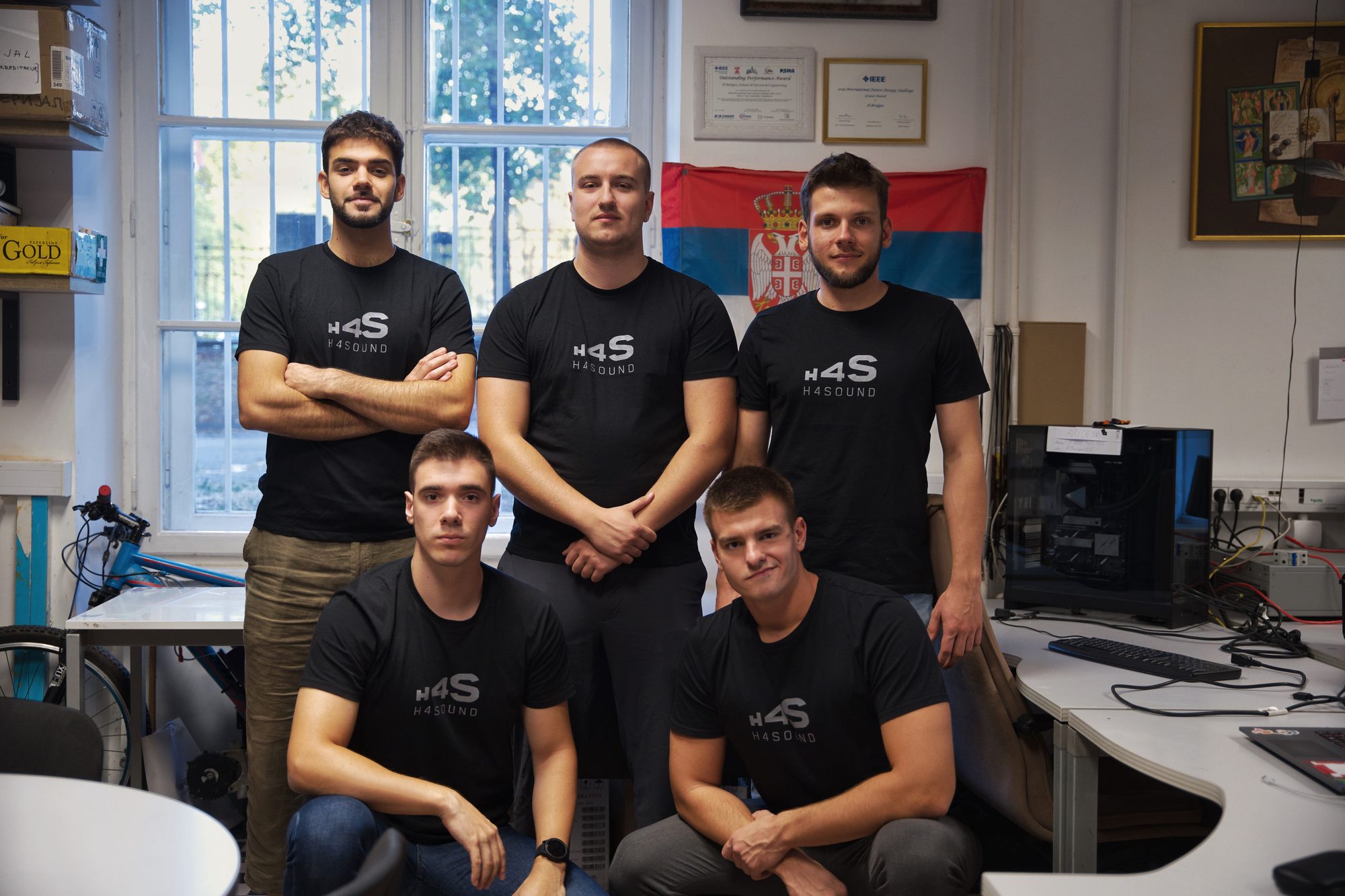 The H4SOUND team in their lab at the School of Electrical Engineering in Belgrade